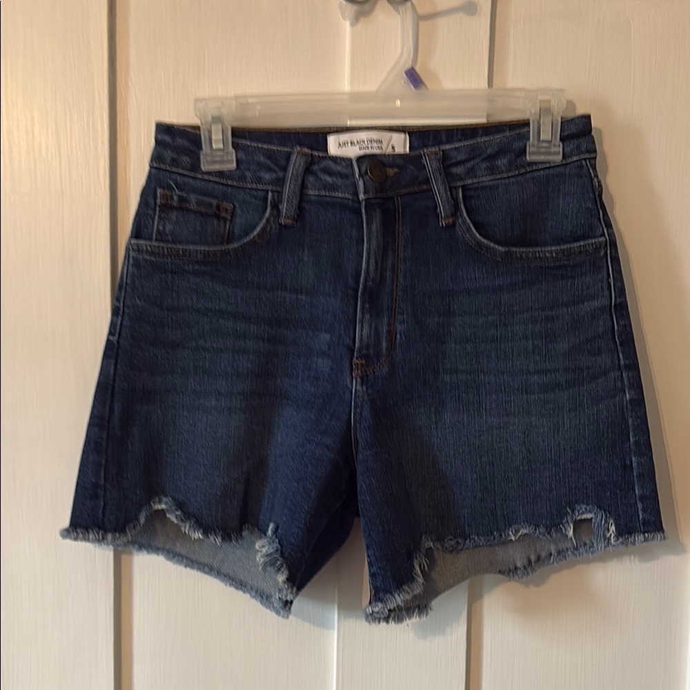 Dark Blue Denim Cutoff Shorts